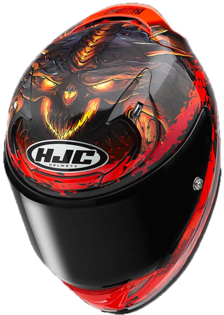 HJC RPHA12 DIABLO BIZZARD MC1 Premium Sport Full-Face Motorbike Helmet Red