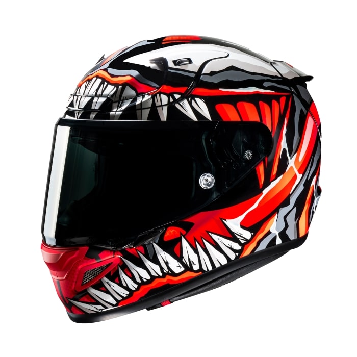 HJC RPHA 12 Maximized Venom Marvel MC1SF Helmet Red Black White