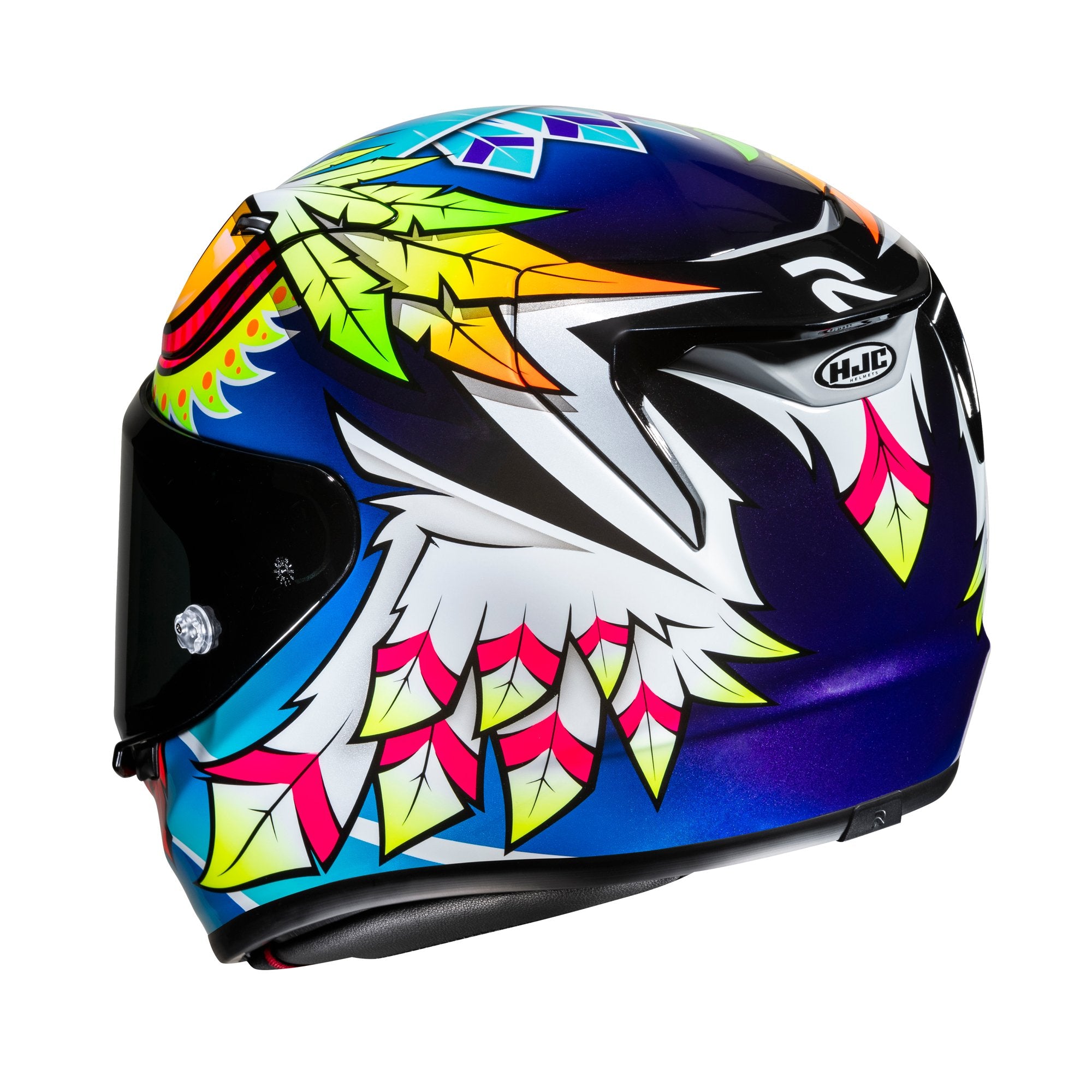 HJC RPHA 12 Spasso MC3H Motorcycle On Road Full Face Helmet Blue Orange Yellow