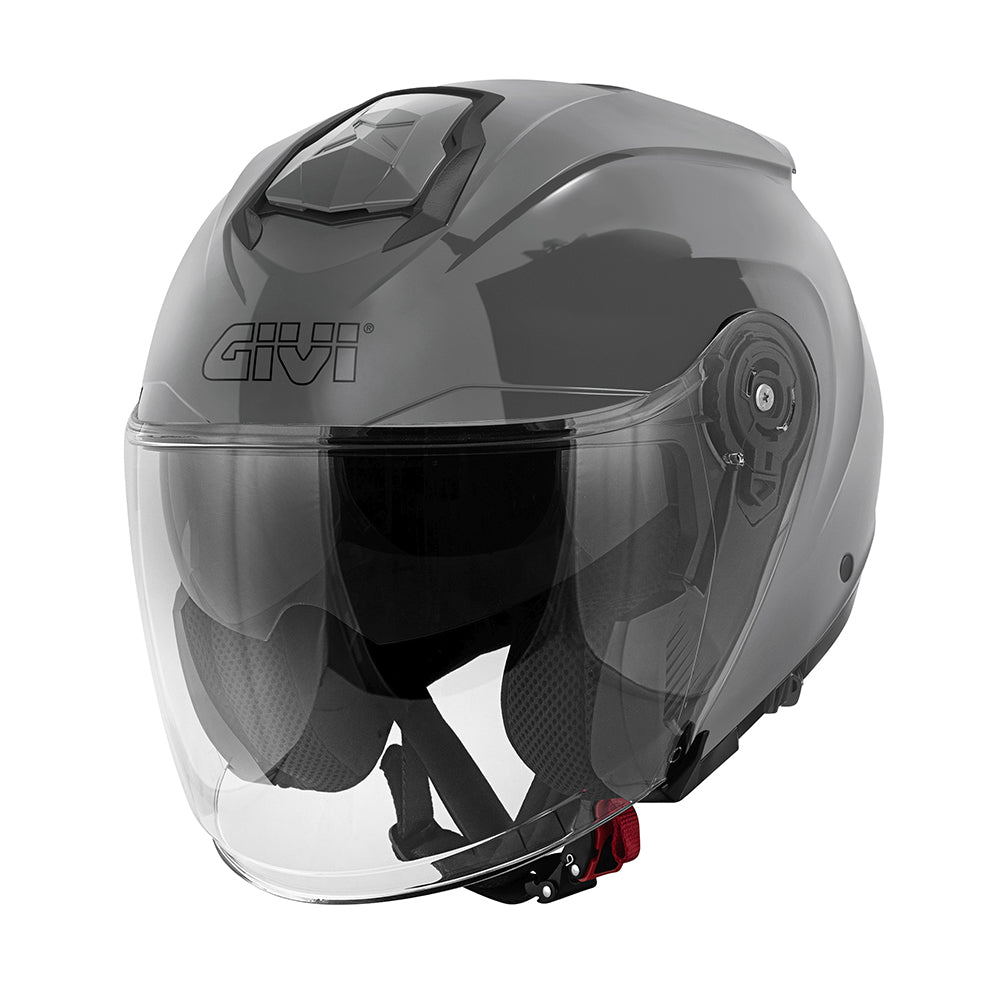 GIVI X25 Solid Jet Helmet For Urban Motorcycle Grey - SECURTEX MOTOR S.L (t/a MaximoMoto)