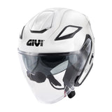 GIVI X29 Fiber Urban Street For Motorcycle Jet Helmet Bright White Pieno