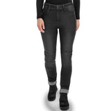 SHIMA RIDGE LADY URBAN MOTORCYCLE JEANS BLACK (maximo moto uk )