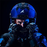 SHARK AERON-GP BLANK SP Carbon Full Face Motorcycle helmet Blue Anthracite (Maximomoto.uk)