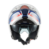 Premier Legacy GT SE 13 Modular Motorcycle Helmet – White, Blue & Red