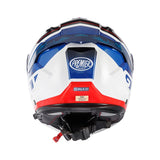 Premier Legacy GT SE 13 Modular Motorcycle Helmet – White, Blue & Red