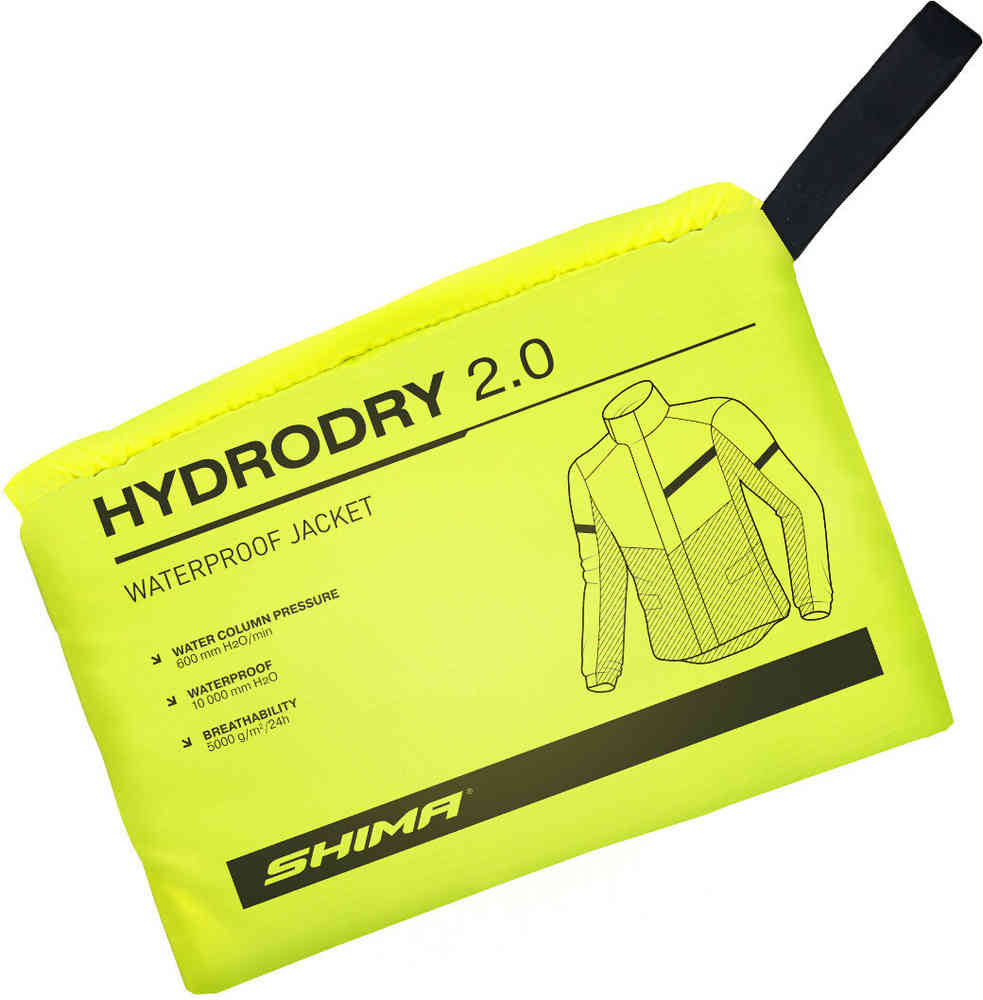 SHIMA HYDRODRY 2.0 RAIN JKT BLK/FL - SECURTEX MOTOR S.L (t/a MaximoMoto)