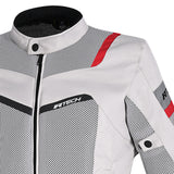 R Tech Spiral Mesh Summer Motorcycle Jacket Ice Black Red