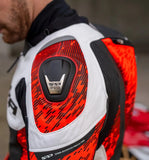 SHIMA STR 2.0 MOTORCYCLE LEATHER JACKET BLACK FLUO