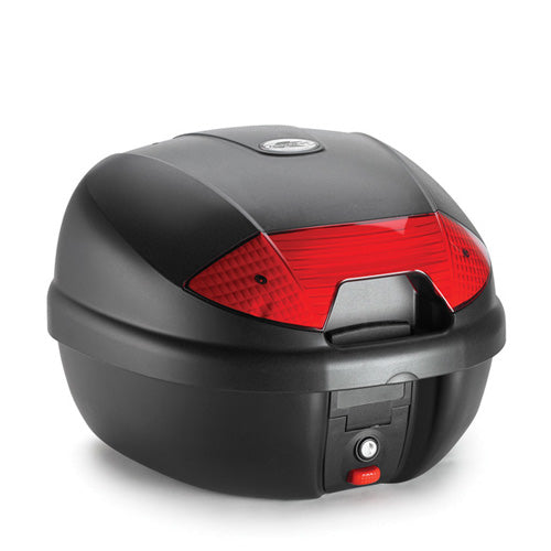 KAPPA MALETA PARILLA K628 NEGRO BASE CATADIÓPTRICOS ROJO 30LTS