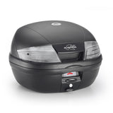 KAPPA MALETA NEGRO BASE 35 LTS CATADIÓPTRICOS AHUMADO