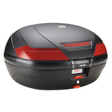 KAPPA MALETA BASE NEGRO CATADIÓPTRICOS ROJO 47LTS