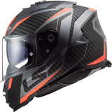 LS2 FF800 STORM FULL FACE HELMETS II RACER M.TITANIUM ORANGE-06