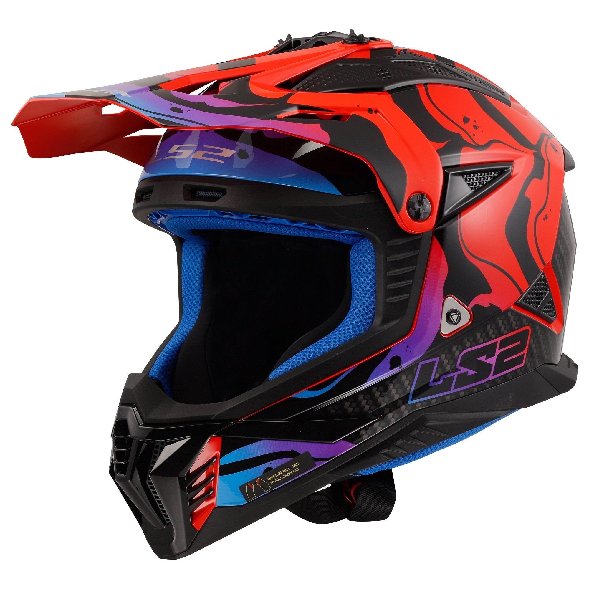 Ls2 Mx708 Motocross Helmets Fast Wash Red-06