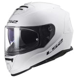 LS2 FF800 STORM II MOTORCYCLE FULL FACE HELMET SOLID WHITE