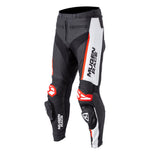 MUGENRACE LP-MNR-1915 RBRS-1 Leather Pants Black White Red