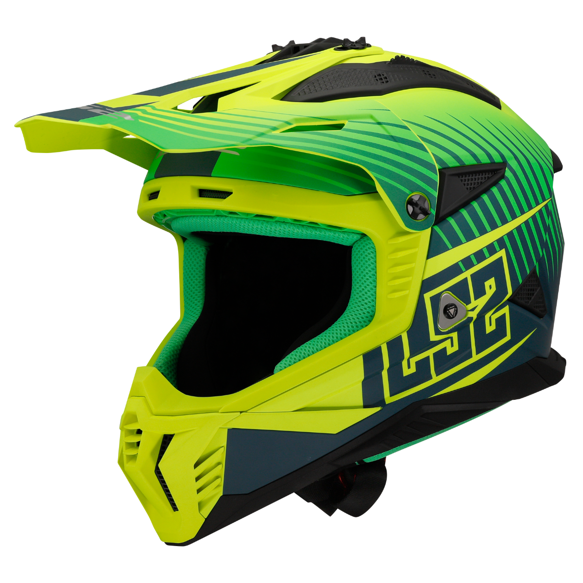 Ls2 Mx708 Fast Duck M.H-V Motocess Helmets Green H-V Yell.-06