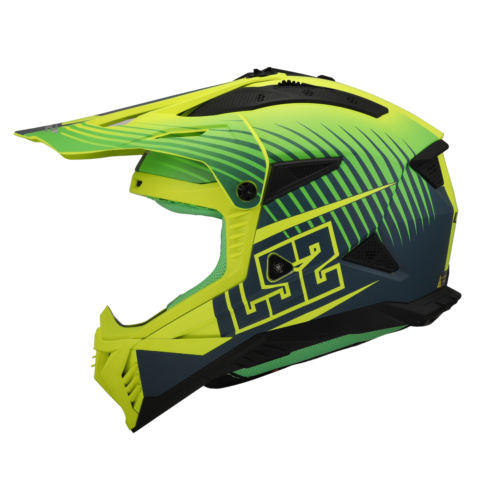 Ls2 Mx708 Fast Duck M.H-V Motocess Helmets Green H-V Yell.-06
