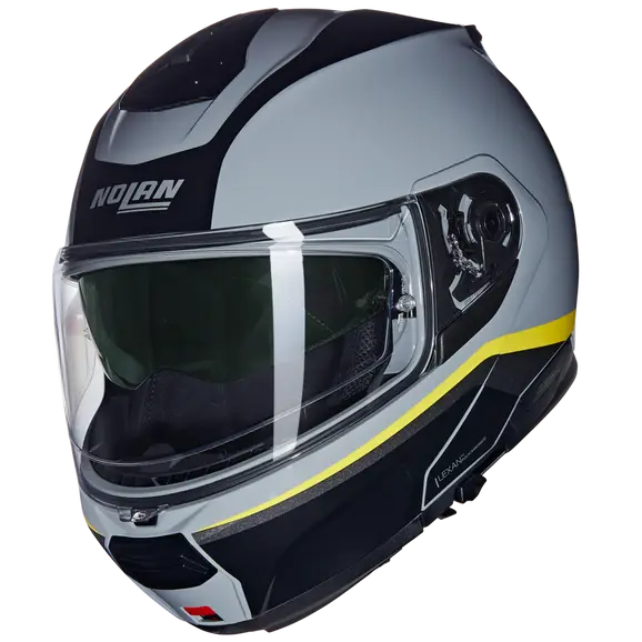 NOLAN N100-6 INCOGNITO 346 Modular Helmet Grigio Giallo Nero