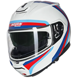 NOLAN N100-6 SSOLUTO 347 Modular Helmet Bianco Azul Rosso Azzurro