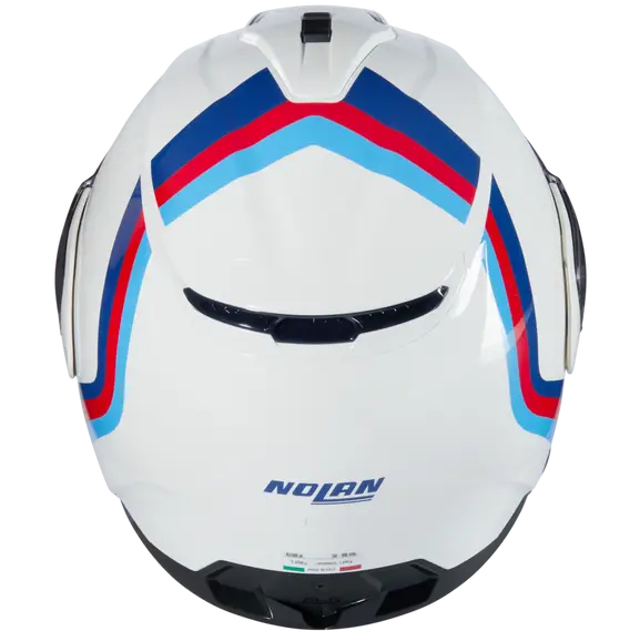 NOLAN N100-6 SSOLUTO 347 Modular Helmet Bianco Azul Rosso Azzurro