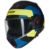 NOLAN N120-1 Omocromo 346 Moto Modular Helmet Nero Blue Gillao