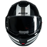 NOLAN N120-1 Lineo 348 Modular Helmet Nero Bianco Argento