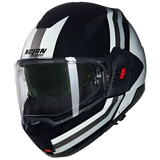 NOLAN N120-1 Lineo 348 Modular Helmet Nero Bianco Argento