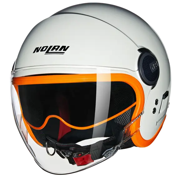 NOLAN N21 VISOR OCIO 347 Jet Helmet Pearl Arancione