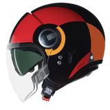 NOLAN N21 Visor Bicromo 350 open face Helmet Nero Rosso Arancione