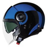 NOLAN N21 Visor Bicromo 351 Nero Azul Azzurro Jet Helmet