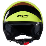 NOLAN N21 06 TANGENT 348 M MINI JET HELMET BLACK LIGHT GREEN BROWN