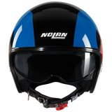 NOLAN N21 06 BICHROME 345 MINI JET HELMET BLACK BLACK BLUE RED WHITE
