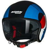 NOLAN N21 06 BICHROME 345 MINI JET HELMET BLACK BLACK BLUE RED WHITE
