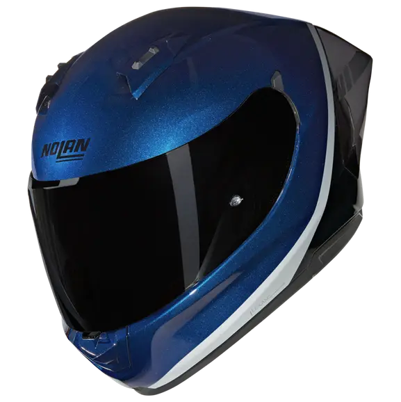 NOLAN VERNICIATURA SPECIALE 346 Full Face Helmet Blue Deep Blue Black Argento
