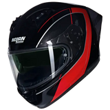 SHARK N60-6 SPORT MESMERICO 342 FULL FACE HELMET NERO ROSSO