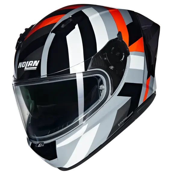 NOLAN N60-6 Sport Full Face Helmet Grigio Arancione Nero
