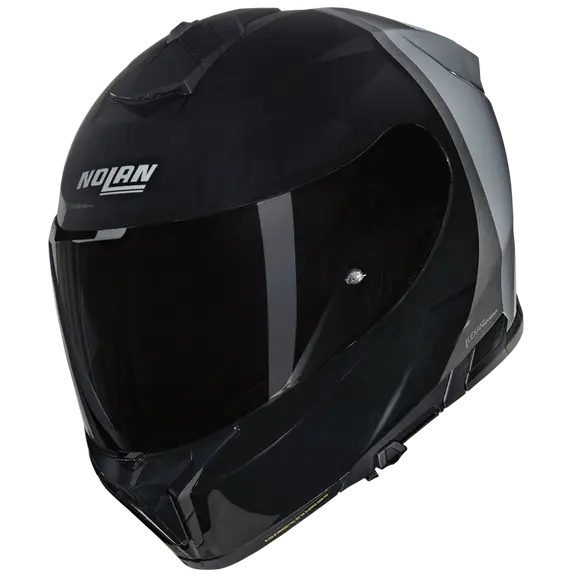 NOLAN N80-8 VERNICIATURA SPECIALE 343 INTEGRALE BLACK SILVER LIGHT BLUE HELMETS