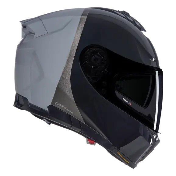 NOLAN N80-8 VERNICIATURA SPECIALE 343 INTEGRALE BLACK SILVER LIGHT BLUE HELMETS