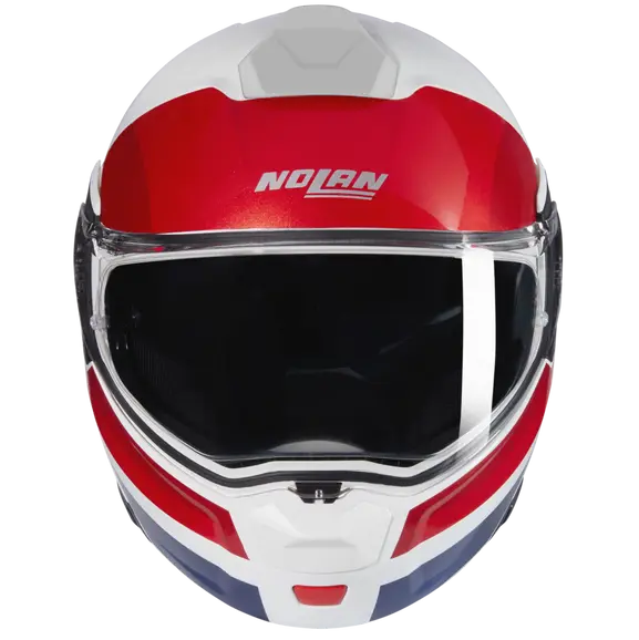 NOLAN N90-3 ROBOTO 345 Modular Helmet Bianco Rosso Blue
