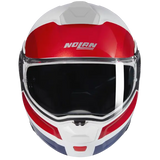 NOLAN N90-3 ROBOTO 345 Modular Helmet Bianco Rosso Blue