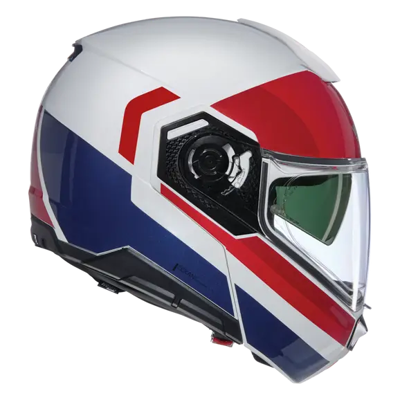 NOLAN N90-3 ROBOTO 345 Modular Helmet Bianco Rosso Blue