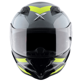 AXOR HUNTER CORNET FULL FACE MOTORCYCLE HELMET BLACK MATTE_FLUORESCENT YELLOW
