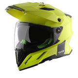 AXOR X-CROSS SPORT DUAL VISOR MOTORCYCLE HELMET FLUORESCENT YELLOW