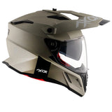 AXOR X-CROSS SPORT DUAL VISOR MOTORCYCLE HELMET SAND MATTE