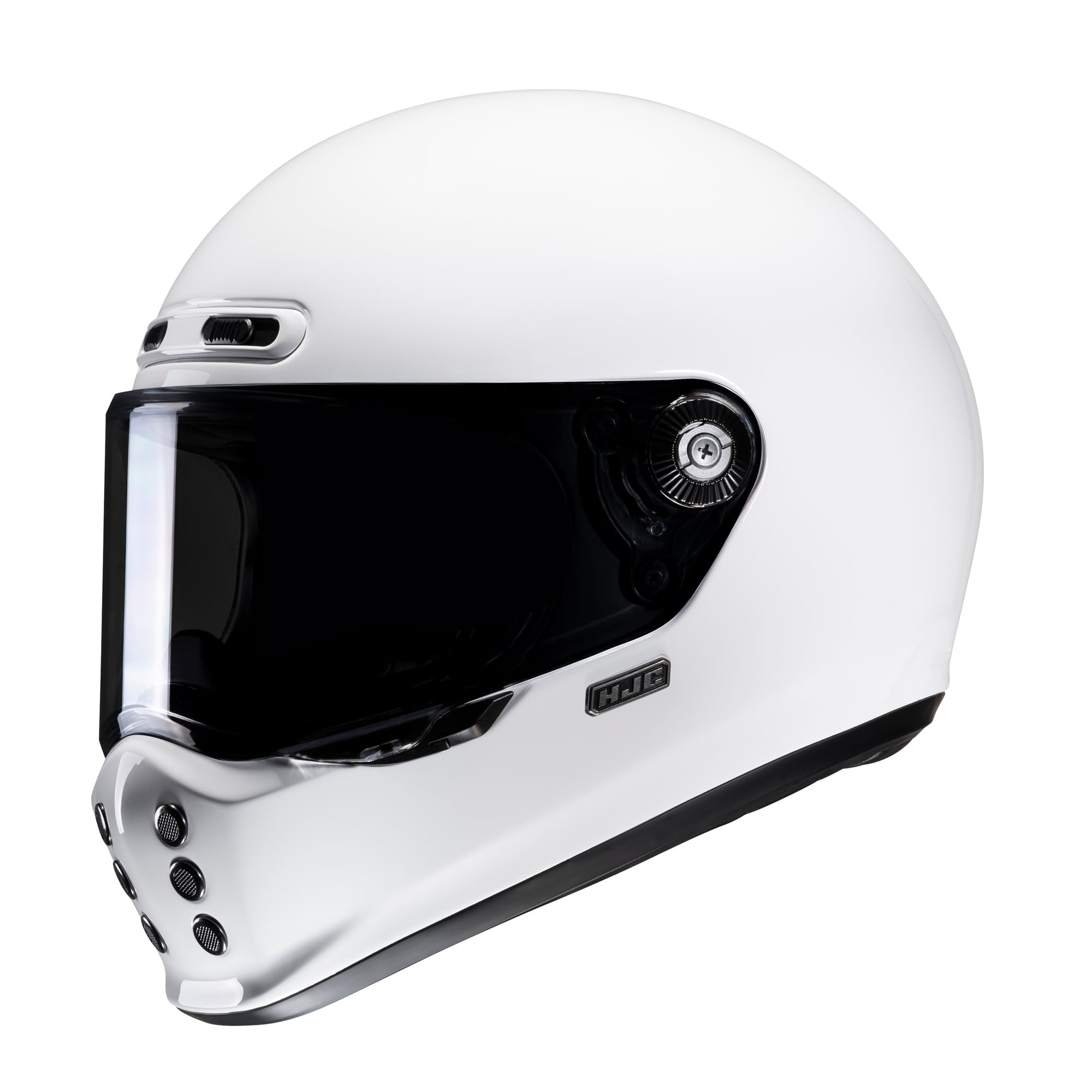 HJC V10 Plain On-Road Motorcycle Riding Helmet White