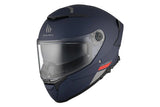 MT THUNDER 4 SV SOLID A7 Matte blue sport touring motorbike full face helmet