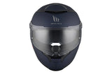 MT THUNDER 4 SV SOLID A7 Matte blue sport touring motorbike full face helmet