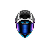 SHARK CASCO SPARTAN GT PRO CARBON ZARCO TRACK RACER Carbono Blanco Azul