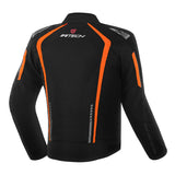 R-TECH MARSHAL MOTORCYCLE TEXTILE JACKET BLACK ORANGE