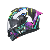 SHIRO RAPTOR CRAZY RABBIT HELMET MULTICOLOR MATTE - SECURTEX MOTOR SL (t/a MaximoMoto)